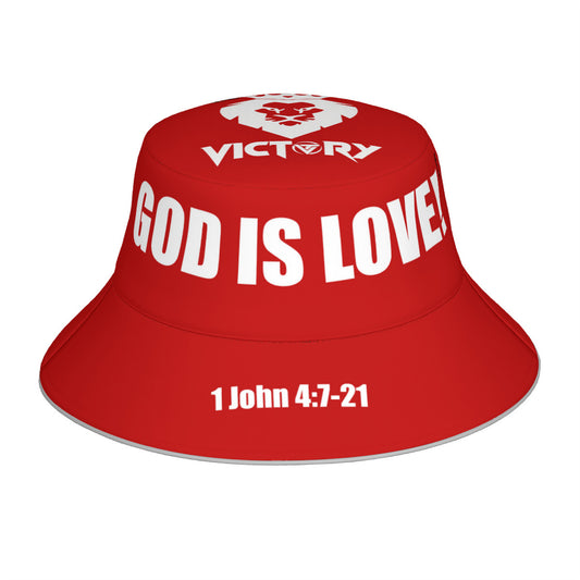 God Is Love Bob Marley One Love  Reflective Bucket Hat