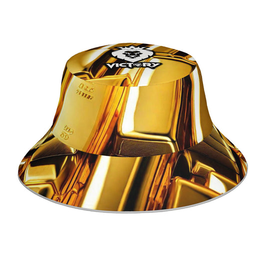 Golden Bar Victory Reflective Bucket Hat